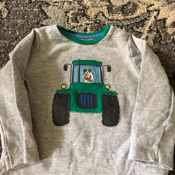 Mini Boden boys tractor set 6-12m VGUC adorable - Picture 3 of 8